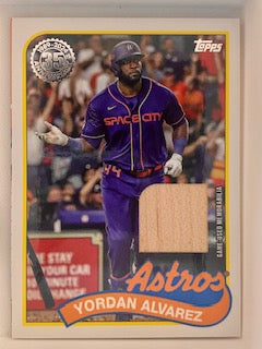 Alvarez, Yordan 2024 Topps game used jersey patch  #89r-ya  ASTROS