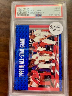 Jordan, Michael 1991 Fleer all star game PSA 9  #233  BULLS
