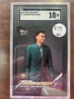 Wembanyama, Victor 2023 Topps Now SGC 10  #d1  ROOKIE SPURS
