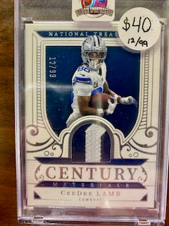 Lamb, Cee Dee 2025 Panini National Treasures patch/jersey 12/99 #cm-cdl  COWBOYS