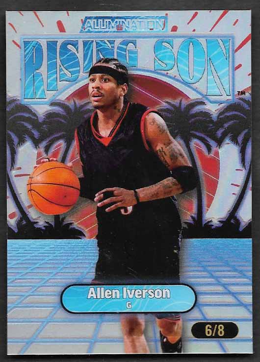 Iverson, Allen 2024 Wild Card Allumination Rising Son 6/8  #arsai  SIXERS