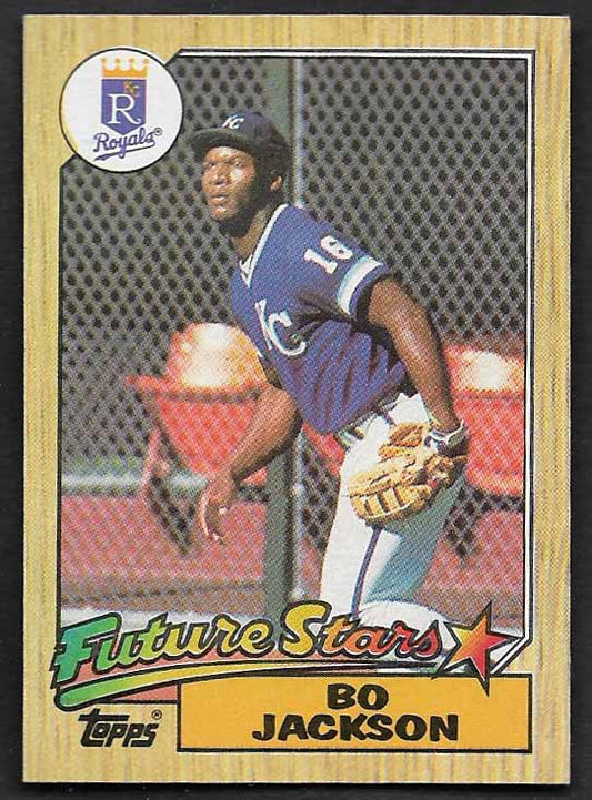 Jackson, Bo 1987 Topps baseball #170  ROOKIE ROYALS RAIDERS