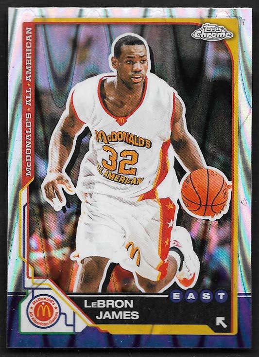 James, Lebron 2025 Topps Chrome McDonald's raywave #98  LAKERS HEAT CAVALIERS