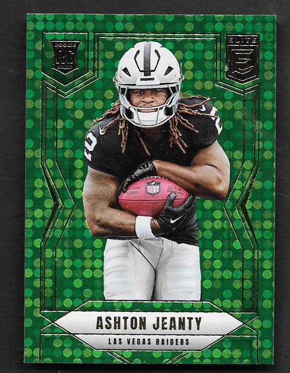 Jeanty, Ashton 2025 Elite green disco #113  ROOKIE RAIDERS