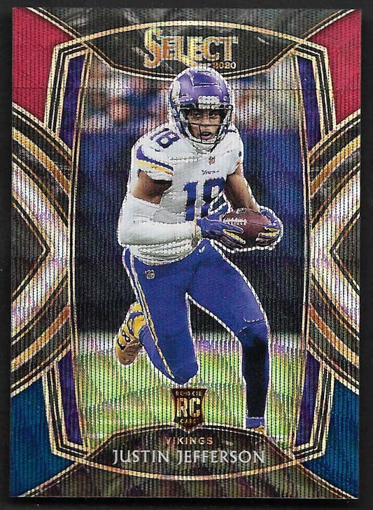 Jefferson, Justin 2020 Select club level Tri color 39/99  #261  ROOKIE VIKINGS
