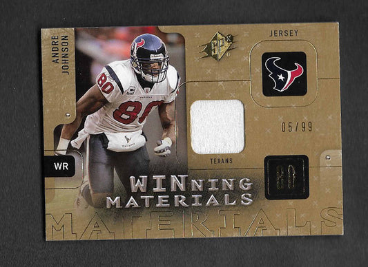 Johnson, Andre 2009 SPX HOF winning materials jersey 5/99 #waj