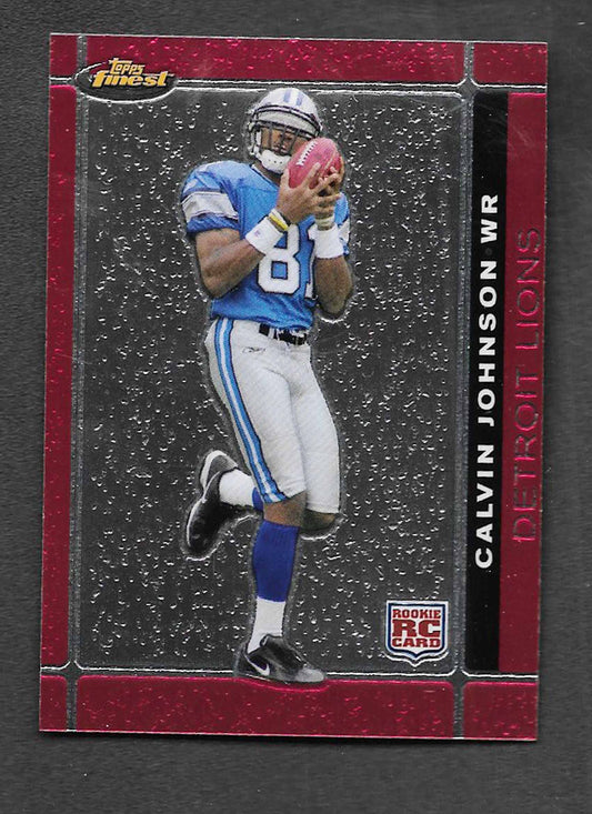 Johnson, Calvin 2007 Topps HOF Finest #135