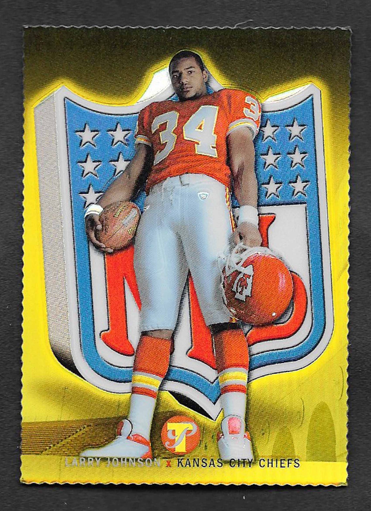Johnson, Larry 2003 Topps Pristine Gold refractor 33/50 #112