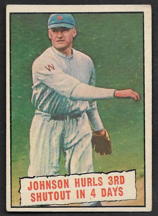 Johnson, Walter 1961 Topps #409