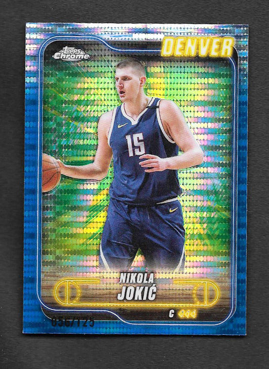 Jokic, Nikola 2024 Topps Chrome blue  56/125 #50