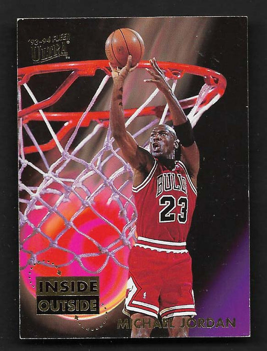 Jordan, Michael 1993 Fleer Ultra inside outside #4  BULLS