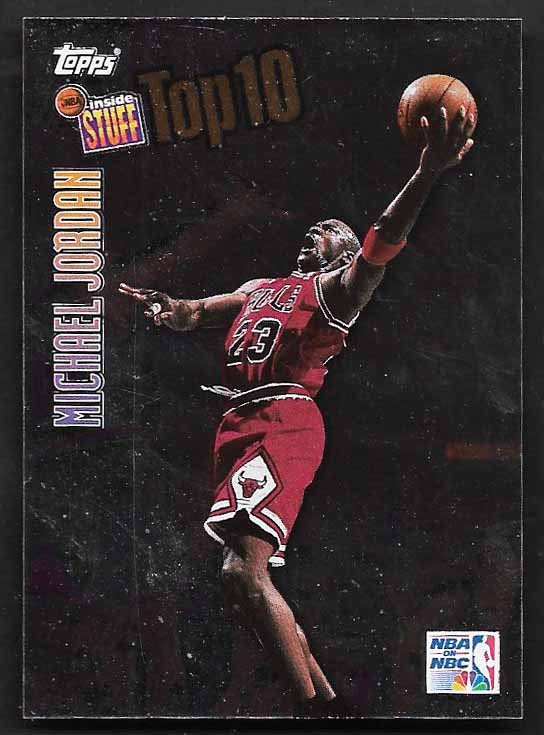 Jordan, Michael 1997 topps inside stuff #is1  BULLS