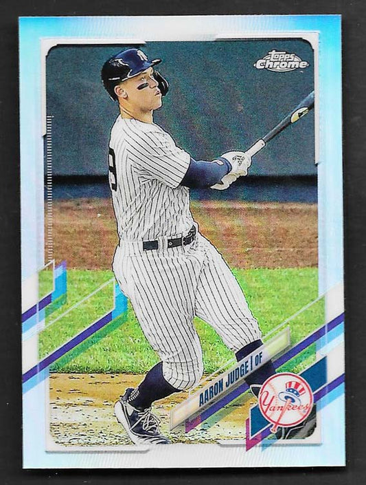 Judge, Aaron 2021 Topps chrome refractor 99  YANKEES