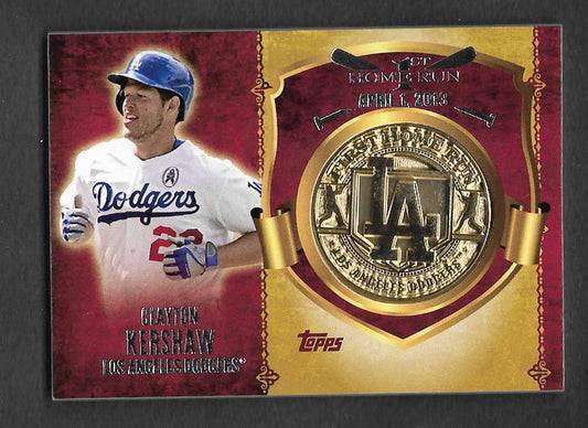 Kershaw, Clayton 2015 Topps First Home run medallion #fhrm-ck