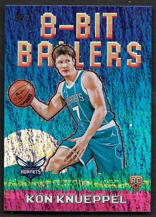 Knuepple, Kon 2025 Topps 8 bit baller holofoil #8b34  ROOKIE HORNETS