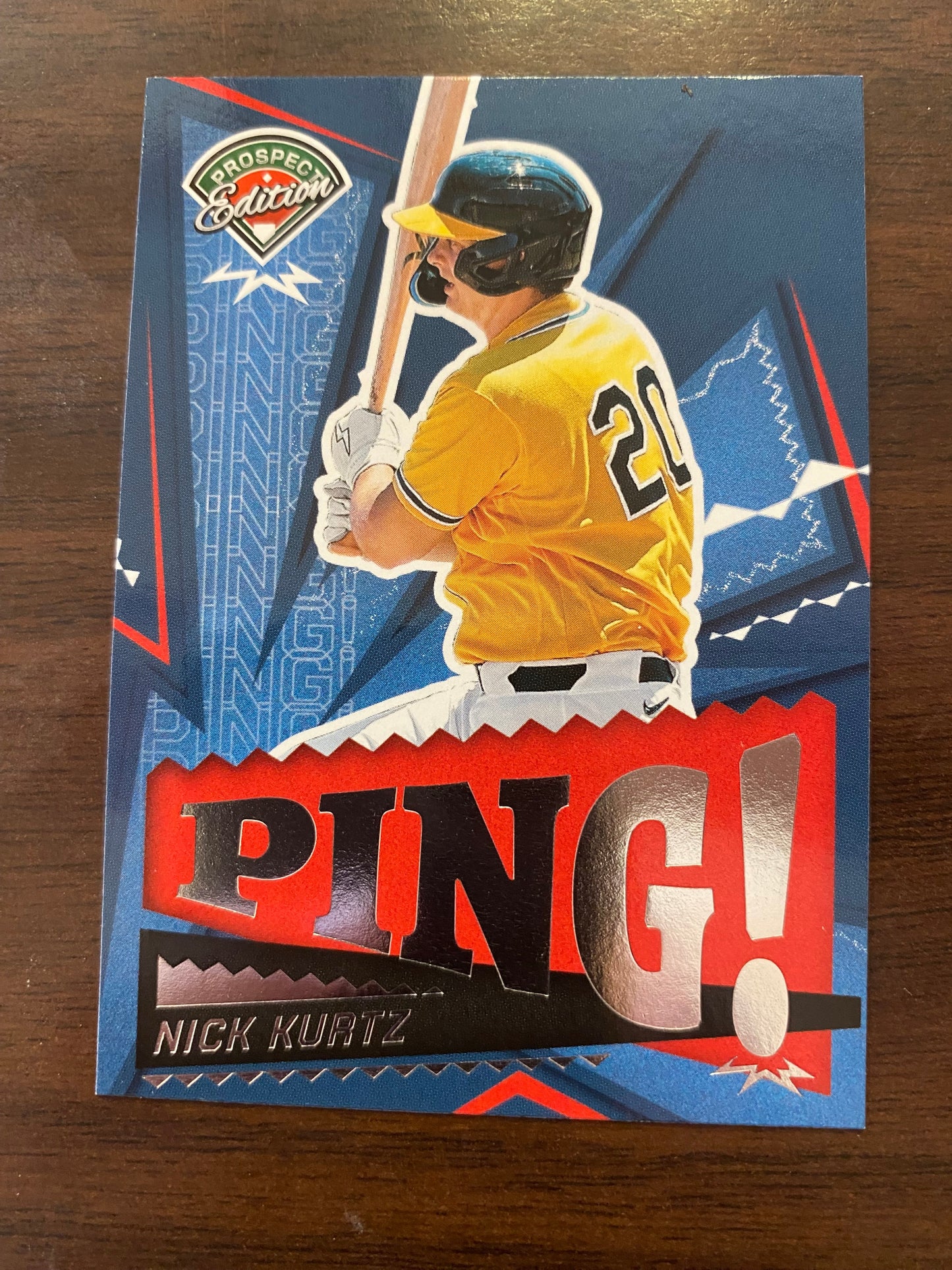 Kurtz, Nick 2025 Panini Prospects Ping  #9  A'S ATHLETICS  ROOKIE