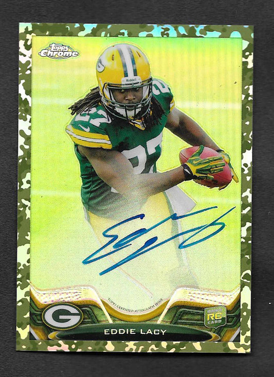 Lacy, Eddie 2013 Topps Chrome camo autograph 77/99 #131