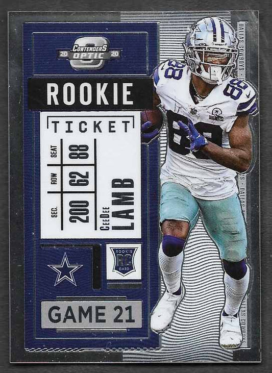 Lamb, CeeDee 2020 Panini Optic rookie ticket #65  ROOKIE COWBOYS SOONERS