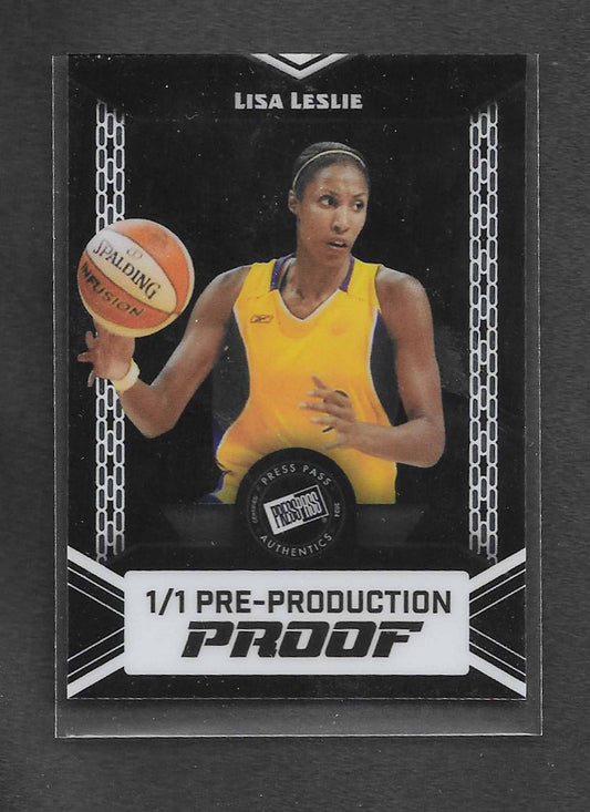 Leslie, Lisa 2024 Press Pass Pre-production proof silver  1/1