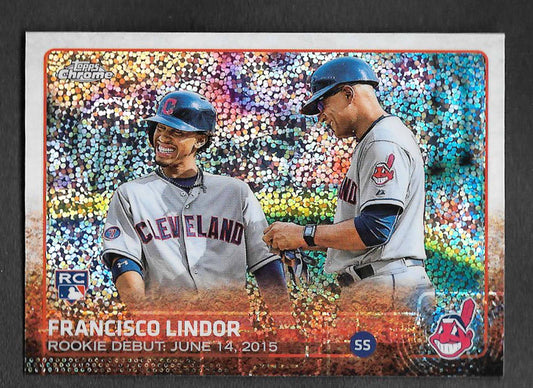 Lindor, Francisco 2015 Topps Chrome update speckle #us286