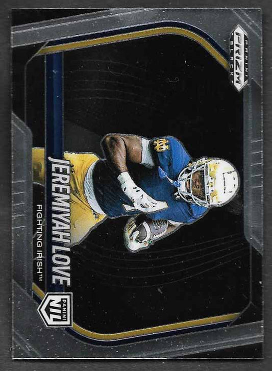 Love, Jeremiyah 2025 Prizm black NIL  #189  ROOKIE