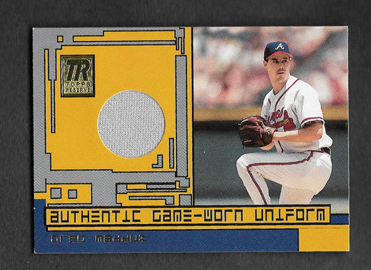 Maddux, Greg 2001 Topps HOF Reserve game uniform #trrgm