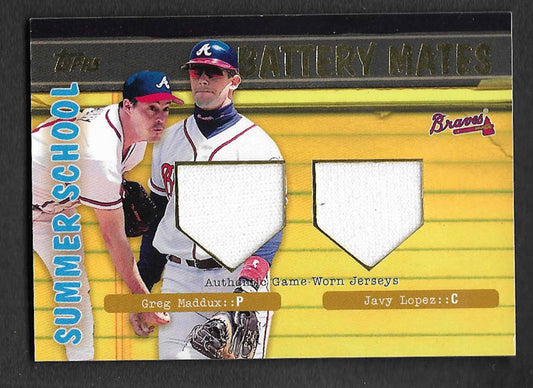 Maddux, Greg 2001 UD HOF Battery Mates jersey #bmml  BRAVES CUBS