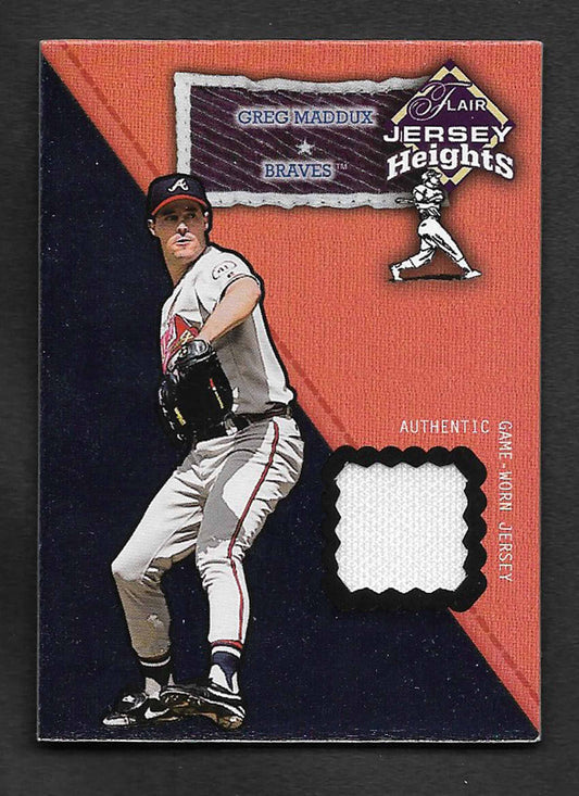 Maddux, Greg 2002 Flair Jersey Heights  #17  BRAVES