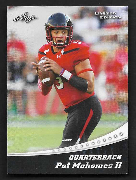 Mahomes, Patrick 2017 Leaf Limited #13  ROOKIE CHIEFS