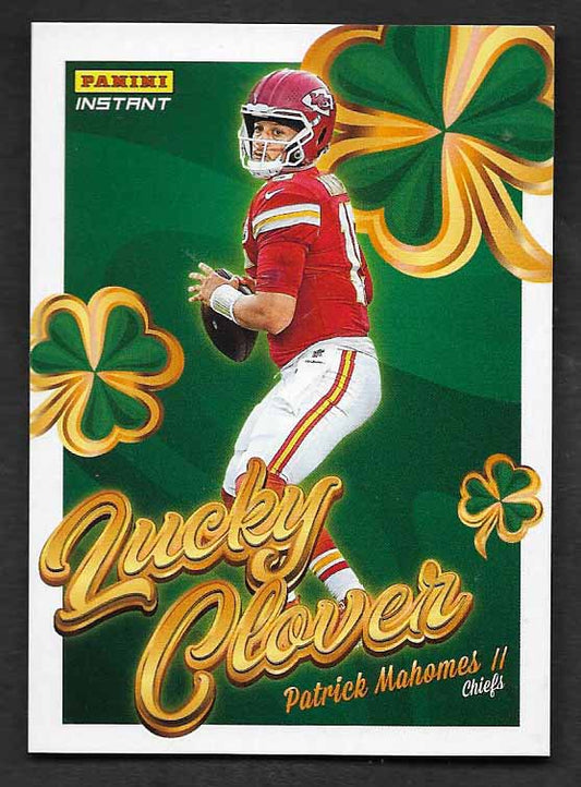 Mahomes, Patrick 2025 Panini Instant lucky clover 1  CHIEFS