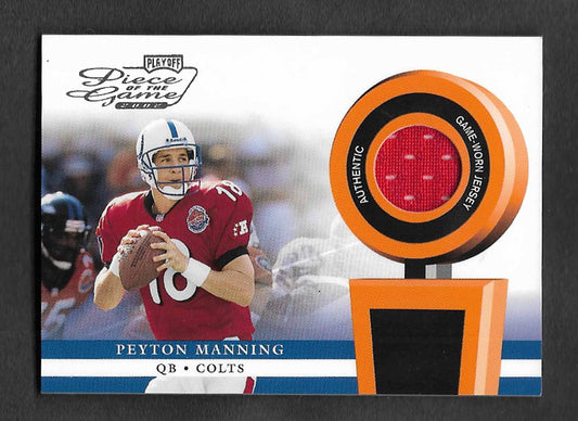 Manning, Peyton 2002 Playoff HOF Piece of the Game Jersey #pog42