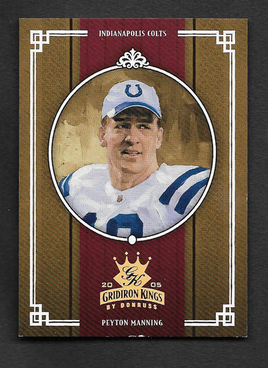 Manning, Peyton 2005 Donruss HOF Gridiron Kings Crowning 65/100 #gk20