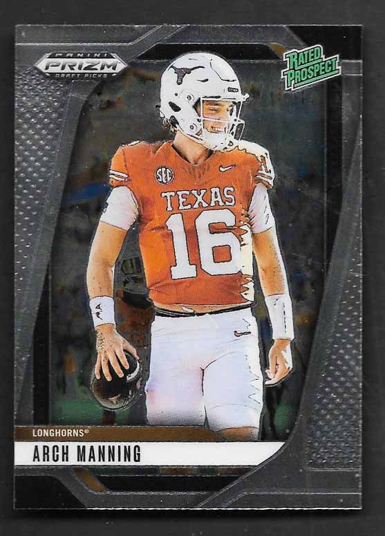 Manning, Arch 2025 Prizm Draft #166 ROOKIE TEXAS LONGHORNS