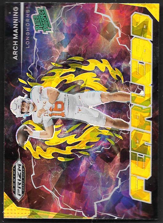 Manning, Arch 2025 Prizm Draft gold ice fearless #f-amg  ROOKIE TEXAS
