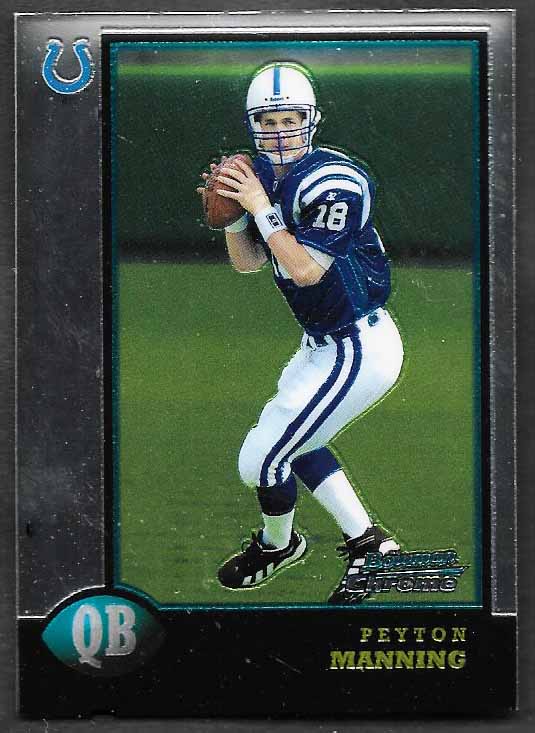 Manning, Peyton 1998 Bowman Chrome #1  ROOKIE COLTS BRONCOS