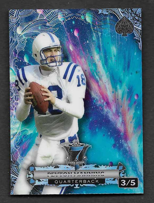 Manning, Peyton 2024 Wild Card 7 card stud galaxy blue 3/5  #cs7cg-pm  COLTS BRONCOS