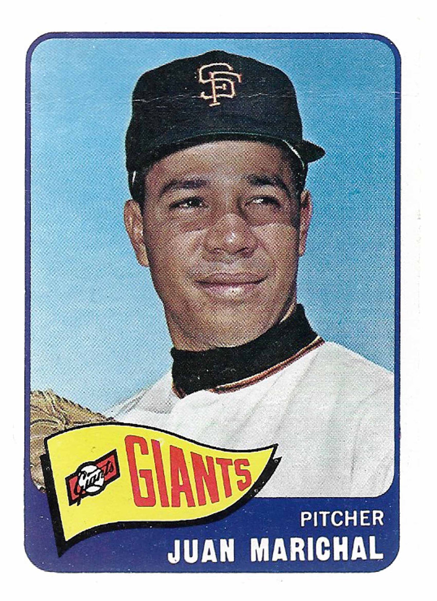 Marichal, Juan 1965 Topps HOF Creased (half)