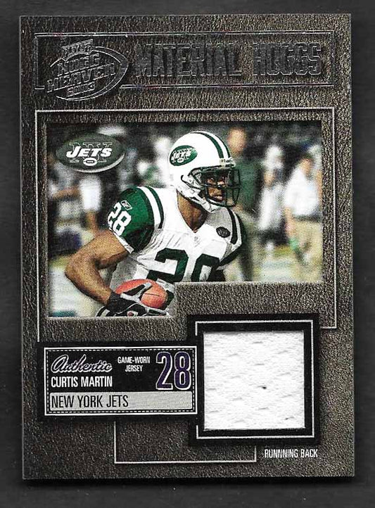 Martin, Curtis 2003 Playoff Hogg heaven material 118/125  MH15  JETS