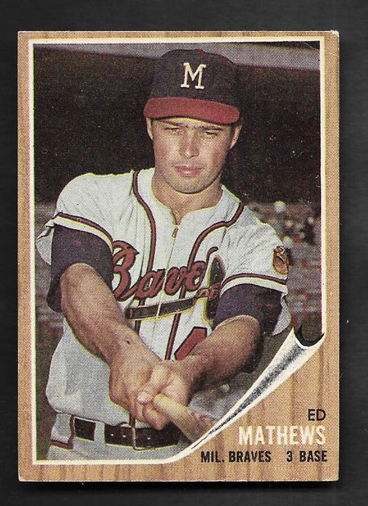 Mathews, Eddie 1962 Topps HOF #low