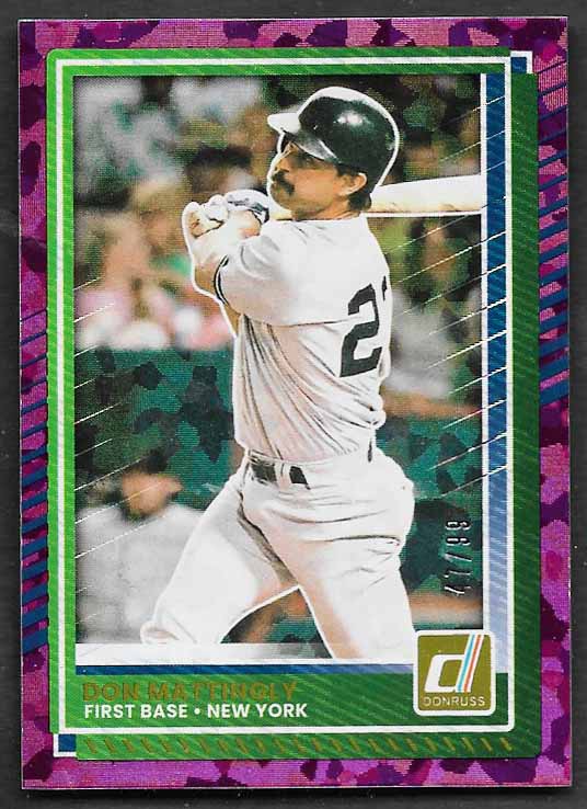 Mattingly, Don 2025 Donruss purple holo 47/99 #98  YANKEES