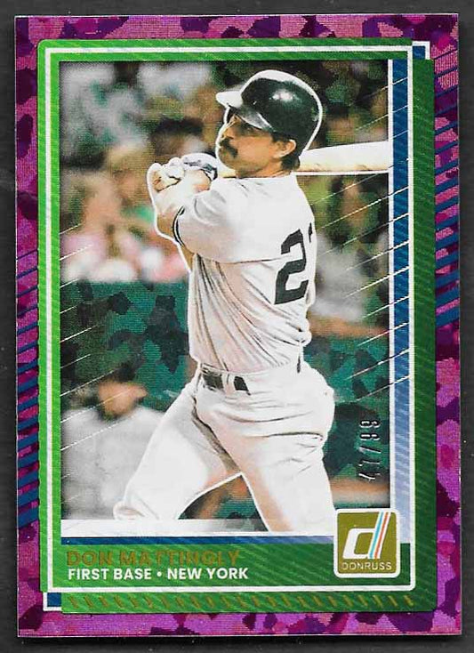 Mattingly, Don 2025 Donruss purple holo 47/99 #98  YANKEES