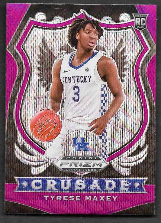 Maxey, Tryrese 2020 Prizm crusade purple #94  ROOKIE SIXERS