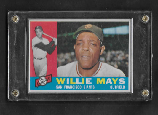 Mays, Willie 1960 Topps HOF #low book price