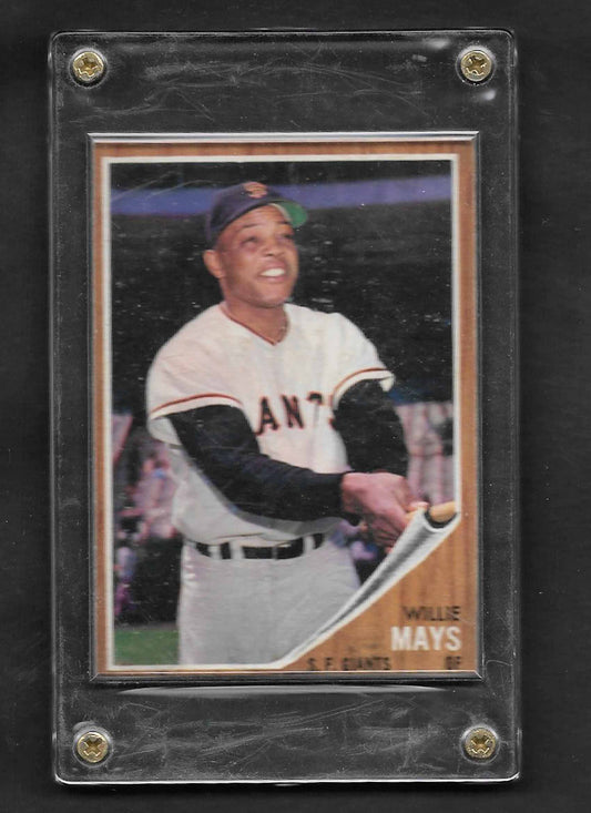 Mays, Willie 1962 Topps HOF #low book price