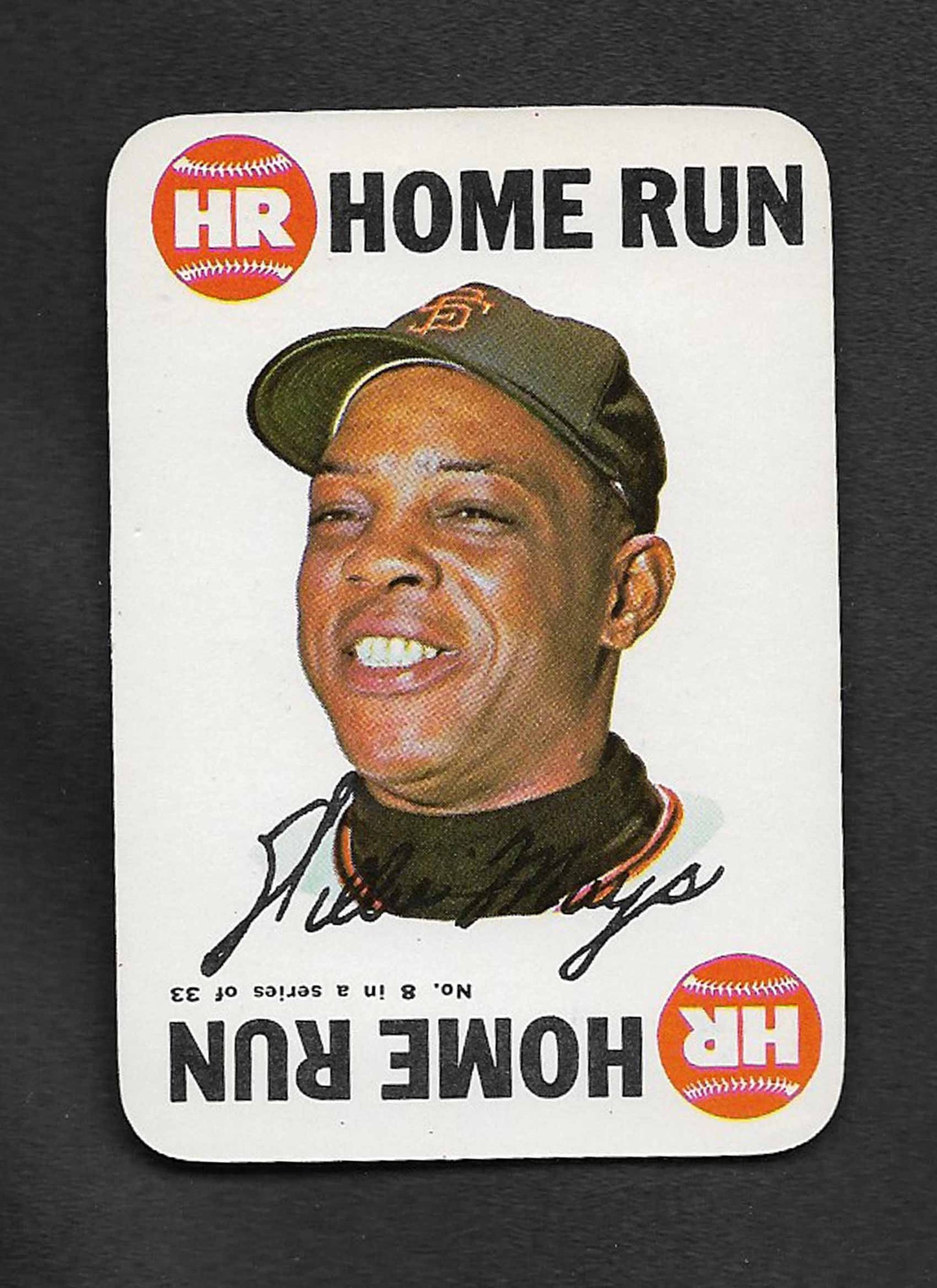 Mays, Willie 1968 Topps HOF Game Piece