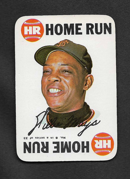 Mays, Willie 1968 Topps HOF Game Piece