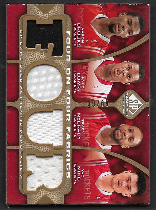 McGrady Ming 2009 SP 4 on 4 fabrics 39/65 #ffdalhou ROCKETS MAVERICKS