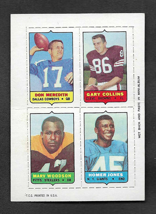 Meredith, Don 1968 Topps 4 in one inserts #38