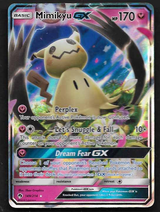 Mimikyu gx lost thunder 149/214