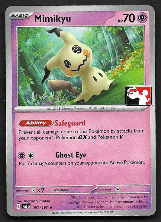 Mimikyu prize pack stamped #97